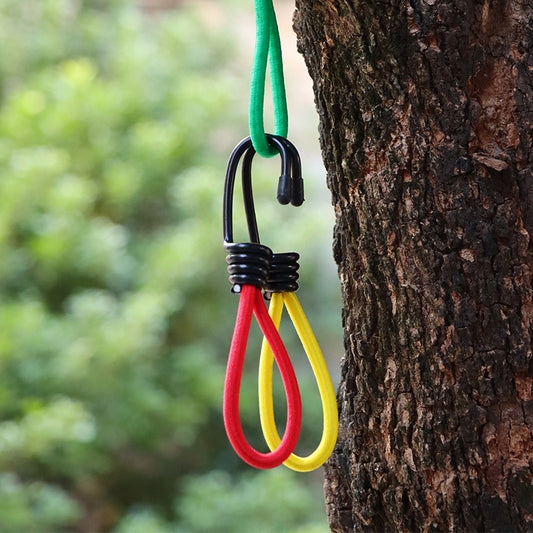 Outdoor Camping Tent Elastic Rope Buckle 15cm Fixed Binding Belt