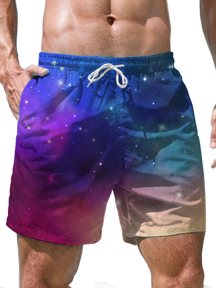 Shorts Casual Loose Men's 3D Digital Personalized Printed Beach Pants