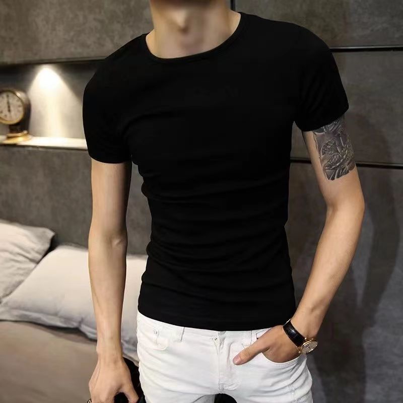 Men's Summer Loose Half Sleeve Cotton T-shirt Top