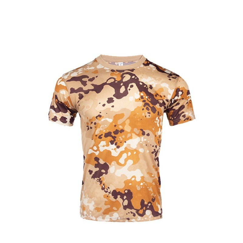 Men's Fashion Casual Outdoor Camouflage Clothing Short-sleeved