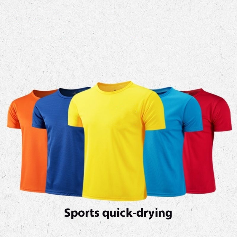 Quick-drying T-shirt Round Neck Short-sleeved Shirt Work Clothes Outside